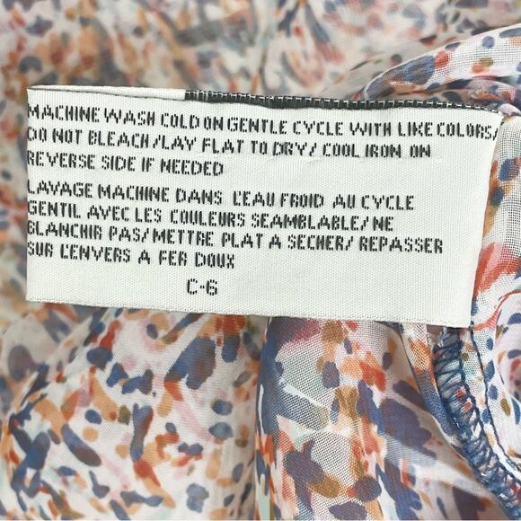 Anthropologie Tulle sheer ruffle confetti flutter tank - size medium - Picture 4 of 8